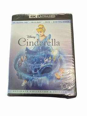 Disney's Cinderella (1950) 4K Ultra HD Blu-ray + DVD + Digital Code, Collectors
